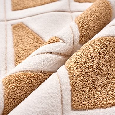 Geometric Pillow Covers Set of 2 Soft Plush Cushion Cases Modern Decorative Throw Pillows for Sofa