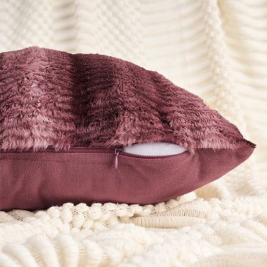 2 Pcs Plush Striped Pillow Case Luxury Series Soft Fluffy Modern Throw Pillow Covers for Living Room