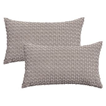 Corduroy Throw Pillow Covers Set of 2 Solid Decorative Cushion Cases for Sofa Bedroom Home Decor