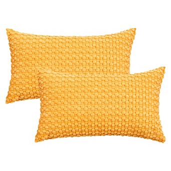 Corduroy Throw Pillow Covers Set of 2 Solid Decorative Cushion Cases for Sofa Bedroom Home Decor