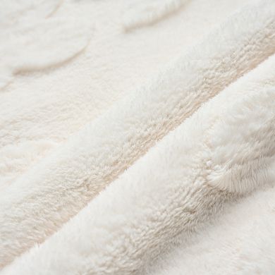 Pack of 2 Leaf Jacquard Plush Pillow Covers Soft Cushion Cases Pillowcases for Sofa Living Room