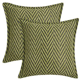 Pack of 2 Soft Decorative Throw Pillow Covers Striped Modern Neutral Pillowcases 18X18 Inch