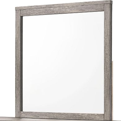 Kings Brand Furniture Harmony Wood 5-Drawer Dresser with Mirror