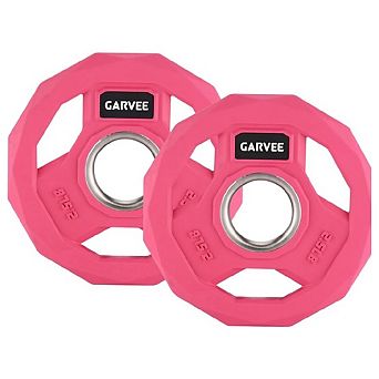 Color Rubber Coated Weight Plates 2-Inch,Barbell Weight Plate Set 2.5 Lbsx2