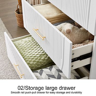 Tall 2 Doors Wardrobe Closet 2 Drawers Wood Bedroom Closet Wardrobe Armoire Cabinet