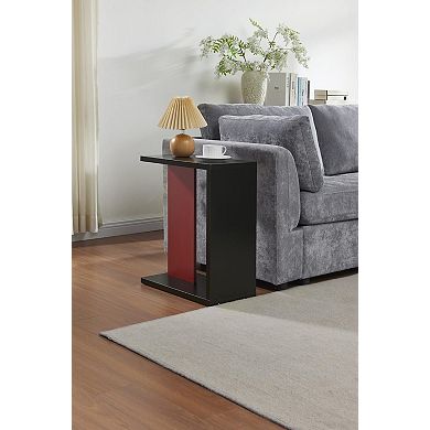 Kings Brand Furniture Hayward Side Table, Side End Table for Couch, Snack and Laptop