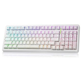 AULA F99, 99-Key, Wireless, Hot Swappable, Mechanical Gaming, RGB, 5-Layer Padding, 8000mAh Battery