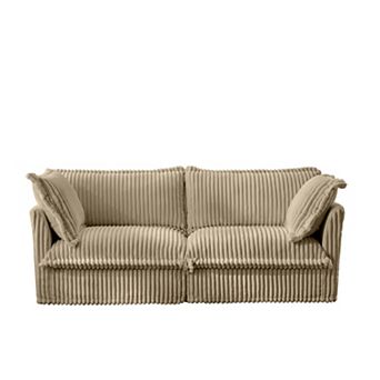 Upholstered 2-Seat Sofa with Cushion