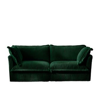Upholstered 2-Seat Sofa with Cushion
