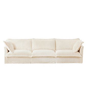 Modern 3 Seater Sofa with Pillows