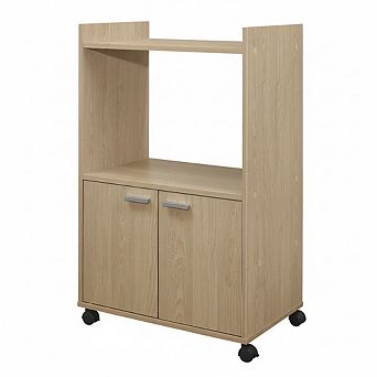 Kings Brand Furniture Ayla 2-Door Kitchen Microwave Cart