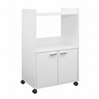 Kings Brand Furniture Ayla 2-Door Kitchen Microwave Cart