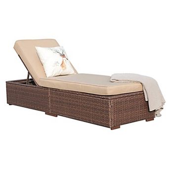 Outdoor Chaise Lounge Chair, All-Weather PE Wicker Patio Chairs Pool Lounge Chairs for Outside