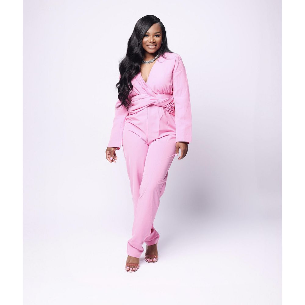 Rob Robin Jumpsuit- Bubble Gum Pink And Baby Pink main image 0