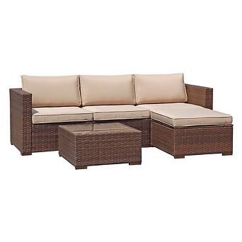 SUNSITT 5 pc Outdoor Patio Furniture Set, Sectional Conversation Set with Cushions