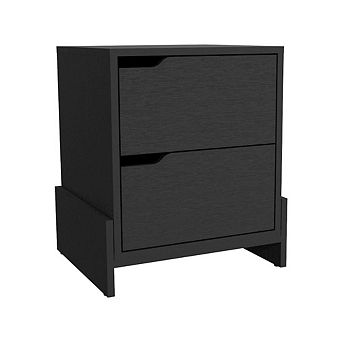 Luss Nightstand Black MDF