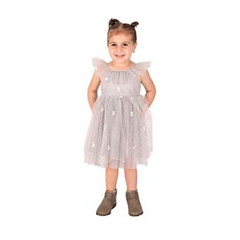Little Girl's Butterflies Tulle Dress