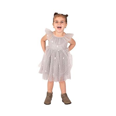 トリートTreat Girl's tulle frill jersey(gray Treat Girl's tulle frill jersey(gray) トリートTreat Girl's tulle