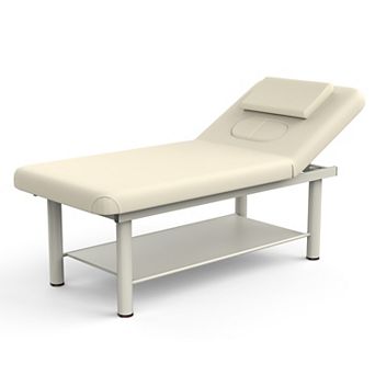 Integrated Massage Table with Adjustable Backrest