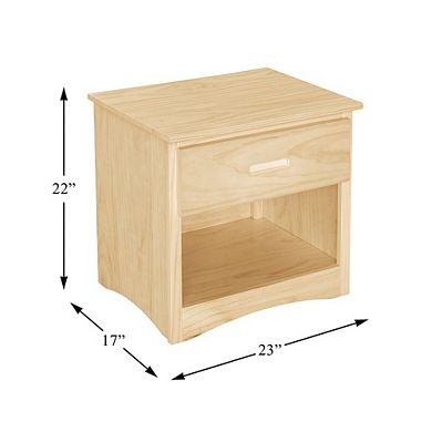 Bartly Pine Night Stand in Natural Pine