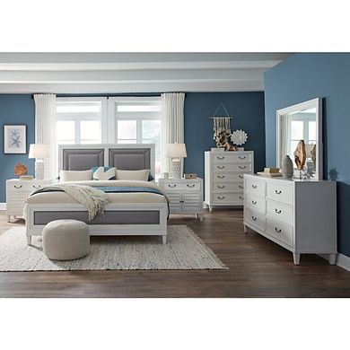 Dunescape 2 Door Nightstand - White