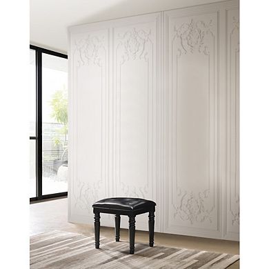 New Classic Furniture Valentino Vanity Table Stool-Black