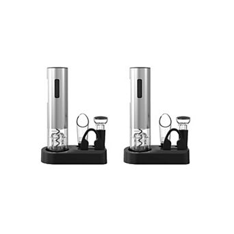 Pursonic 5 pc Electric Wine Opener Set 2 PACK Bundle