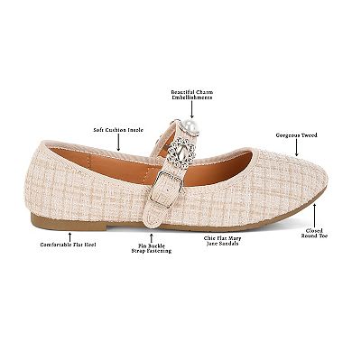 London Rag Noyama Charms Women's Embellished Mary Janes