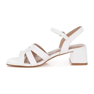 London Rag ELISKA Women's Strappy Block Heel Sandals