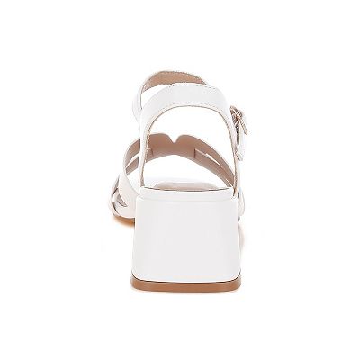 London Rag ELISKA Women's Strappy Block Heel Sandals