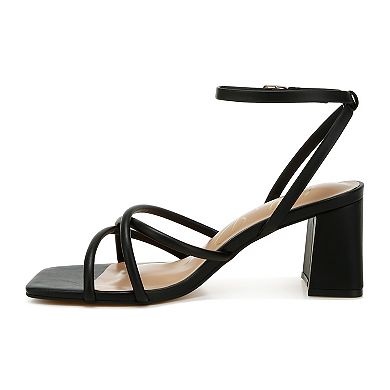 London Rag Alyona Women's Block Heel Strappy Sandals