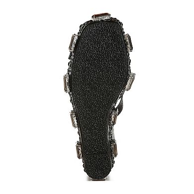 London Rag Blistronic Women's Wedge Rhinestone Sandals