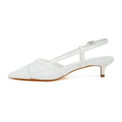 London Rag Temptress Women's Mesh Slingback Sandals