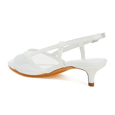 London Rag Temptress Women's Mesh Slingback Sandals