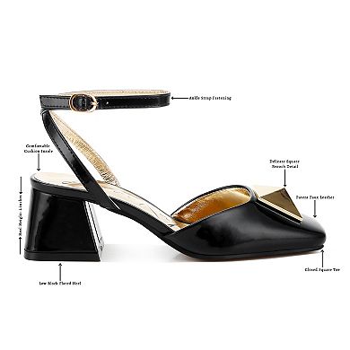 London Rag Griselda Women's Ankle Strap Block Heel Sandals