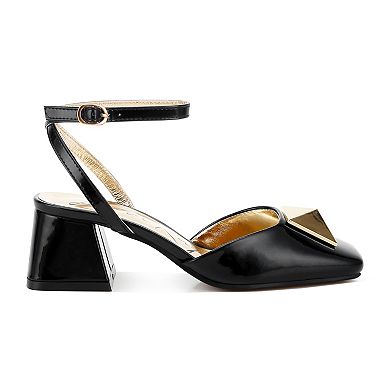 London Rag Griselda Women's Ankle Strap Block Heel Sandals