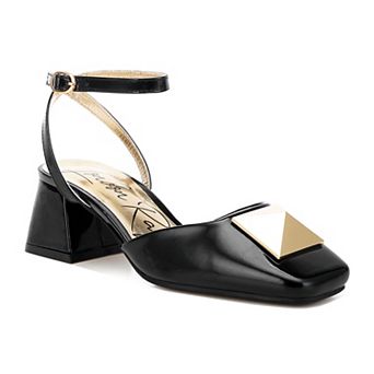 London Rag Griselda Women's Ankle Strap Block Heel Sandals