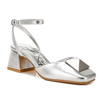 London Rag Griselda Women's Ankle Strap Block Heel Sandals