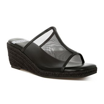Rag & Co Seraphine Women's Slip-On Wedge Mesh Sandals