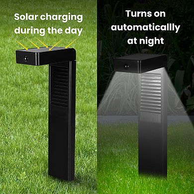 Techko Outdoor L-Shaped Solar Pathlight with Motion Sensor