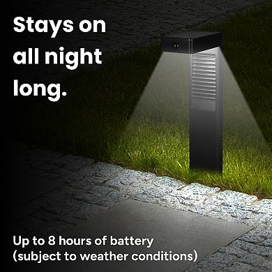 Techko Outdoor L-Shaped Solar Pathlight with Motion Sensor