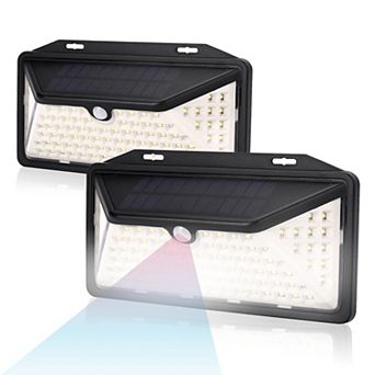 Techko Solar Motion Sensing Wall Lights 2 pk