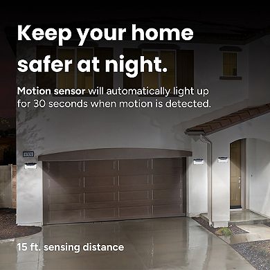 Techko Solar Motion Sensing Wall Lights 2-pk.