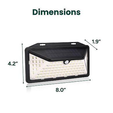 Techko Solar Motion Sensing Wall Lights 2-pk.