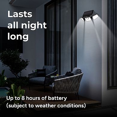 Techko Solar Security Flood Light with Motion Sensor