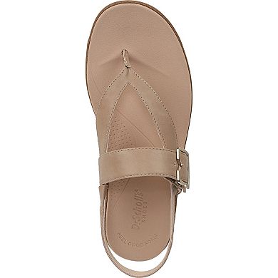 Dr. Scholl's So Chill Women's Faux Leather Thong Sandals