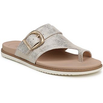 Dr. Scholl's So Clever Women's Faux Slide Leather Sandals