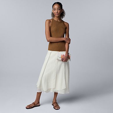 Women's Simply Vera Vera Wang Sweater Halter Top