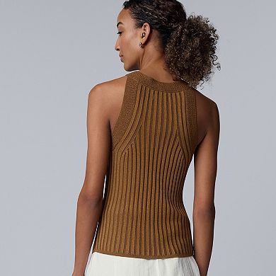 Women's Simply Vera Vera Wang Sweater Halter Top