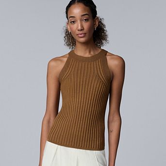 Women's Simply Vera Vera Wang Sweater Halter Top